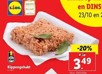 Lidl Kippengehakt aanbieding