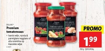 Lidl Premium tomatensaus aanbieding