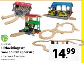 Lidl Uitbreidingsset voor houten spoorweg aanbieding