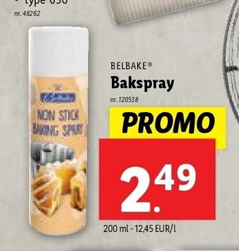 Lidl Bakspray aanbieding