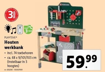 Lidl Houten werkbank aanbieding
