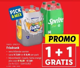 Lidl Frisdrank aanbieding