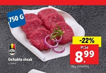 Lidl Gehakte steak aanbieding