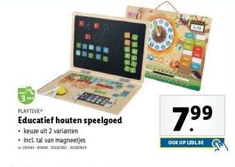 Lidl Educatief houten speelgoed aanbieding