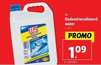 Lidl Gedemineraliseerd water aanbieding