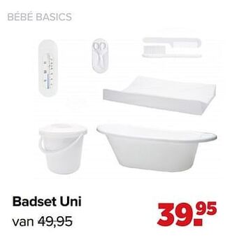 Baby-Dump Badset uni aanbieding