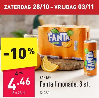 ALDI Fanta limonade 8 x 25 cl aanbieding