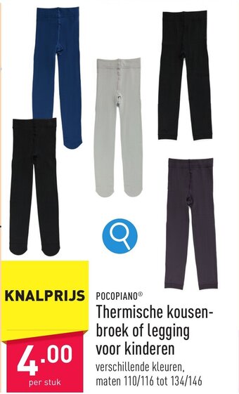 ALDI POCOPIANO Thermische kousen-broek of legging voor kinderen aanbieding