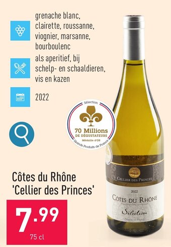 ALDI Côtes du Rhône 'Cellier des Princes' 75 cl aanbieding