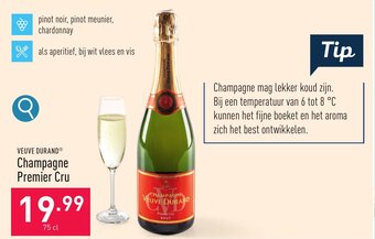 ALDI Champagne Premier Cru 75 cl aanbieding