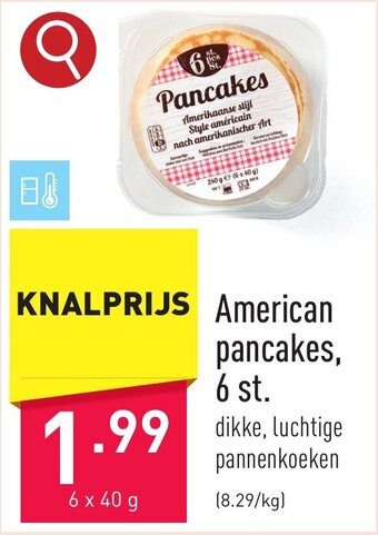 ALDI American pancakes aanbieding