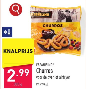 ALDI ESPANISIMO Churros 300 g aanbieding