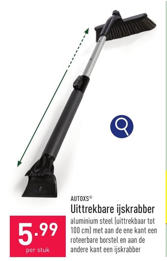 ALDI AUTOXS Uittrekbare ijskrabber aanbieding