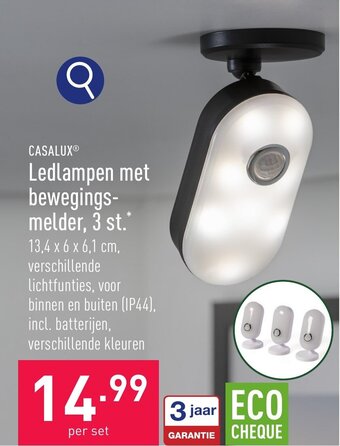 ALDI CASALUX Ledlampen met bewegingsmelder aanbieding