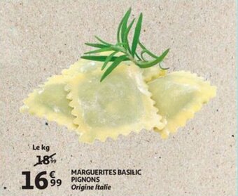 Auchan MARGUERITES BASILIC PIGNONS aanbieding