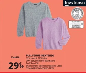 Auchan PULL FEMME INEXTENSO aanbieding