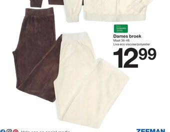 Zeeman Dames broek aanbieding