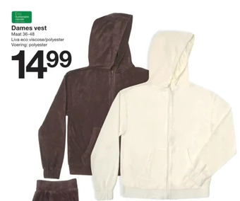 Zeeman Dames vest aanbieding