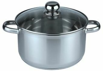 Makro Aro Kookpot met deksel Ø 24 cm zilver aanbieding