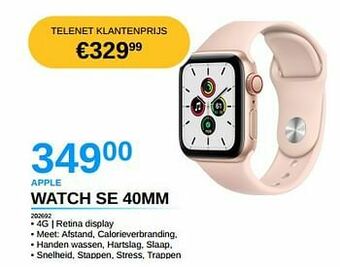 AUVA Apple watch se 40mm aanbieding