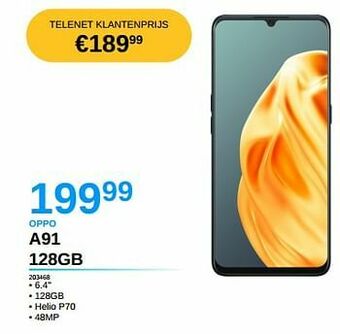 AUVA Oppo a91 128gb aanbieding