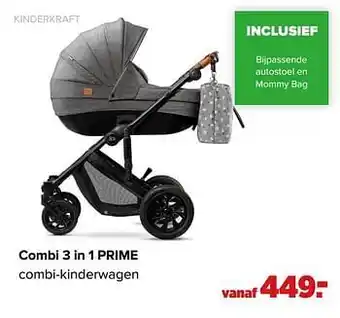 Baby-Dump Combi 3 in 1 prime combi-kinderwagen aanbieding