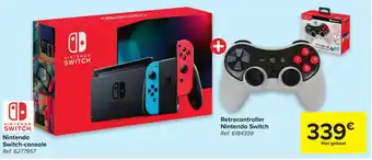 Carrefour Retrocontroller Nintendo Switch aanbieding