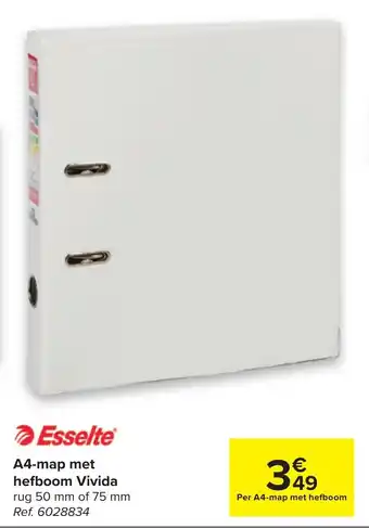 Esselte A4-map met hefboom Vivida rug 50 mm of 75 mm