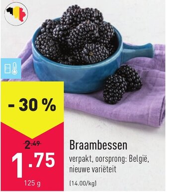 ALDI Braambessen 125g aanbieding