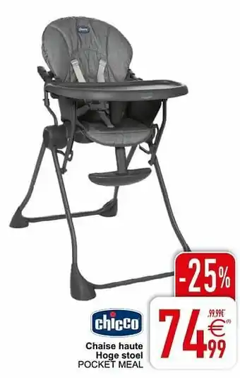 Cora Chaise haute hoge stoel pocket meal aanbieding