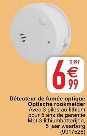 Détecteur de fumée optique optische rookmelder