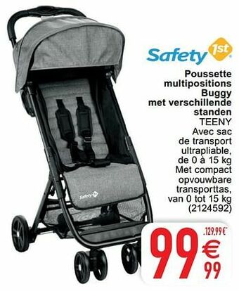 Cora Poussette multipositions buggy met verschillende standen teeny aanbieding