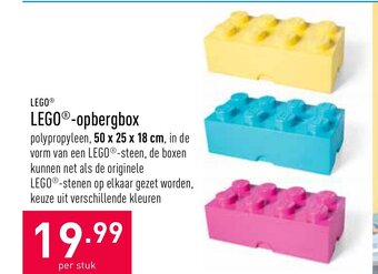 ALDI Lego- opbergbox 50x25x18 cm aanbieding