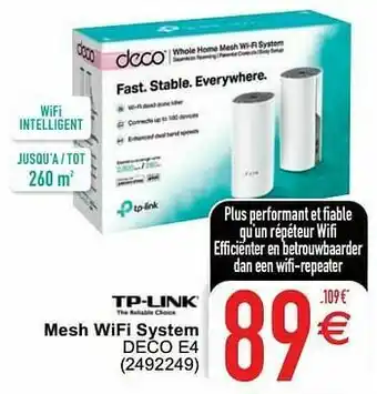 Tp-link mesh wifi system deco e4