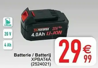Cora X-performer batterie - batterij xpbat4a aanbieding