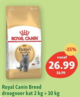Maxi Zoo Royal canin breed droogvoer kat 2 kg > 10 kg aanbieding