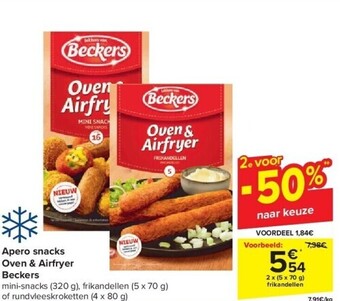 Carrefour Apero snacks oven & airfryer beckers aanbieding