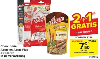 Carrefour Charcuterie aoste en aoste plus aanbieding