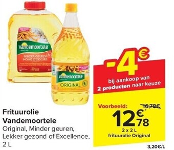 Carrefour Frituurolie vandemoortele aanbieding