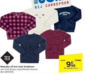 Carrefour Sweater of trui voor kinderen aanbieding