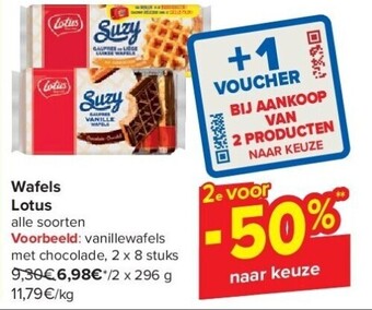 Carrefour Wafels lotus aanbieding