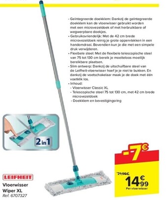 Carrefour Vloerwisser wiper xl aanbieding