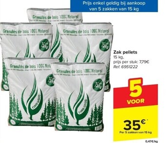 Carrefour Zak pellets aanbieding