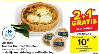 Carrefour Quiches traiteur gourmet carrefour aanbieding