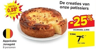 Carrefour Appelcake jonagold aanbieding