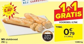 Carrefour Wit stokbrood aanbieding