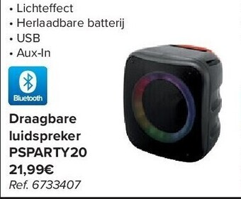 Carrefour Draagbare luidspreker psparty20 aanbieding