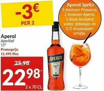 Intermarché Aperol aperitief aanbieding