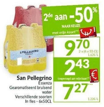 Intermarché San pellegrino essenza gearomatiseerd bruisend water aanbieding