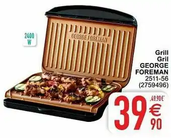Cora Grill gril george foreman 2511-56 aanbieding